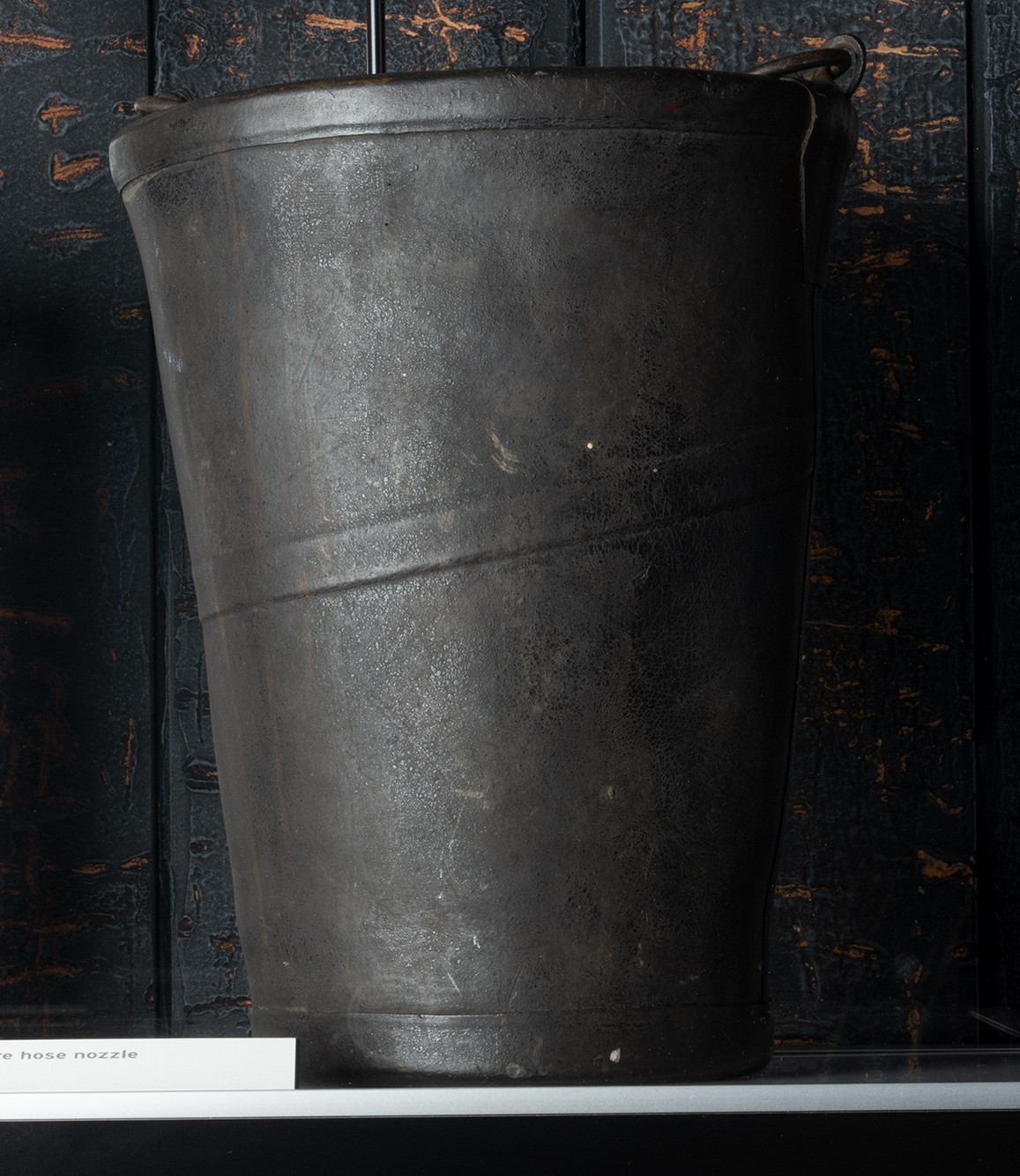 Image of Leather fire bucket, ca. 1889